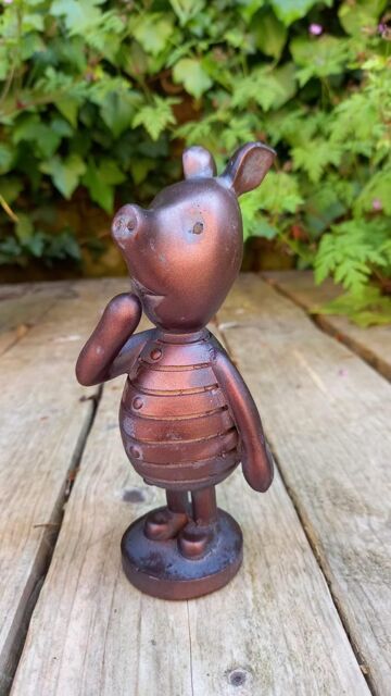 Inspirational Gifting Piglet Garden Sculpture Ornament Decor Statue in Bronze - image 1