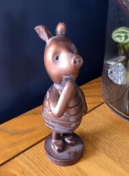 Inspirational Gifting Piglet Garden Sculpture Ornament Decor Statue in Bronze - thumbnail 7