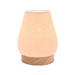 Dragodirect Tapered Aroma Lamp Oil Burner Ceramic Wax Melt Warmer in White - thumbnail 2