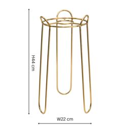 Ivyline Saluzzo Gold Plant Stand H44cm D22cm - thumbnail 3