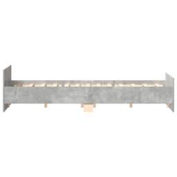 Berkfield Home Bed Frame with Headboard & Footboard Concrete Grey 160x200 cm - thumbnail 6