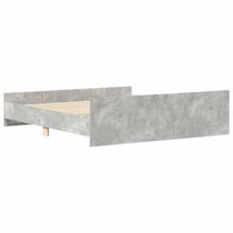Berkfield Home Bed Frame with Headboard & Footboard Concrete Grey 160x200 cm - thumbnail 7