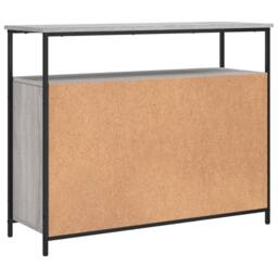 Berkfield Home Sideboard Grey Sonoma 100x35x80 cm Engineered Wood - Size: 100 x 35 x 80 cm - thumbnail 8