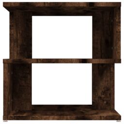 Berkfield Home Side Table Smoked Oak 40x40x40 cm Engineered Wood in Brown - Size: 40 x 40 x 40 cm - thumbnail 3
