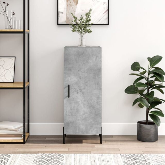 Berkfield Home Sideboard Concrete Grey 34.5x34x90 cm Engineered Wood - image 1