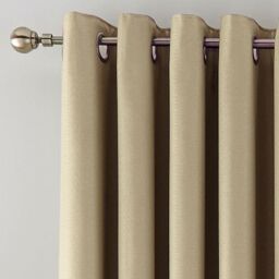 Helena Springfield 'Eden' Woven Lined Curtains in Cream - Size: 167 cm width x 137 cm drop - thumbnail 2
