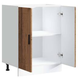 Berkfield Home Kitchen Base Cabinet¬†Porto Old Wood Engineered Wood in Brown - thumbnail 5