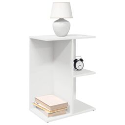 Berkfield Home Bedside Tables 2 pcs White 46.5x29x61 cm Engineered Wood - thumbnail 1