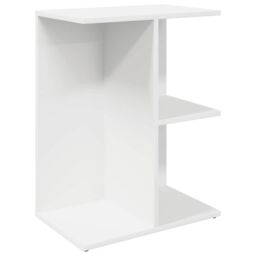 Berkfield Home Bedside Tables 2 pcs White 46.5x29x61 cm Engineered Wood - thumbnail 4
