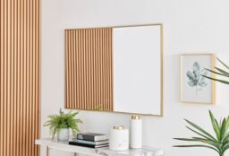 FurnitureboxUK Emma Medium 120x80cm Framed Rectangular Vertical Living Room Hallway Wall Mirror in Gold - Size: 120x80 cm - thumbnail 1