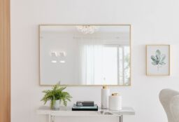 FurnitureboxUK Emma Medium 120x80cm Framed Rectangular Vertical Living Room Hallway Wall Mirror in Gold - Size: 120x80 cm - thumbnail 2