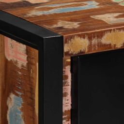 Berkfield Home TV Cabinet 80x30x35 cm Solid Wood Reclaimed in Brown - Size: 80 x 30 x 35 cm - thumbnail 6