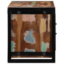 Berkfield Home TV Cabinet 80x30x35 cm Solid Wood Reclaimed in Brown - Size: 80 x 30 x 35 cm - thumbnail 4