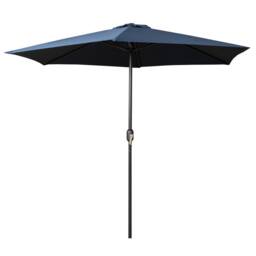 Samuel Alexander 2.7m Blue Havana Garden Patio Parasol with Crank Handle - thumbnail 8