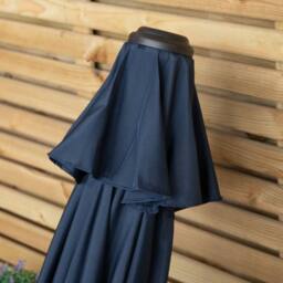 Samuel Alexander 2.7m Blue Havana Garden Patio Parasol with Crank Handle - thumbnail 3
