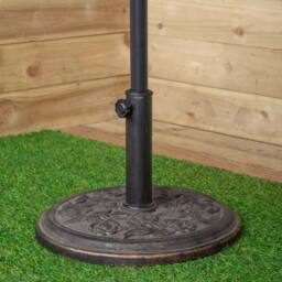 Samuel Alexander 2.7m Blue Havana Garden Patio Parasol with Crank Handle - thumbnail 7