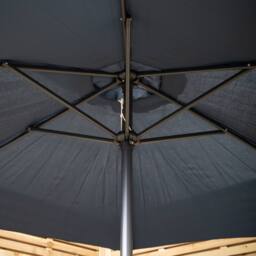 Samuel Alexander 2.7m Blue Havana Garden Patio Parasol with Crank Handle - thumbnail 4