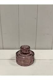 KDMD Amethyst Textured Candle Holder in Purple - thumbnail 3