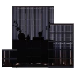 HD Designs Vida Designs Glinton 3 Piece Bedroom Set (2 Drawer Bedside Chest, 5 in Black - thumbnail 2