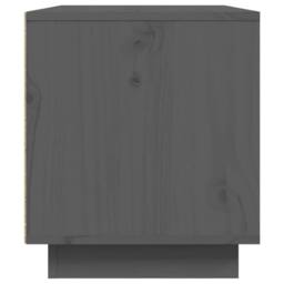 Berkfield Home TV Cabinet Grey 80x35x40.5 cm Solid Wood Pine - thumbnail 6
