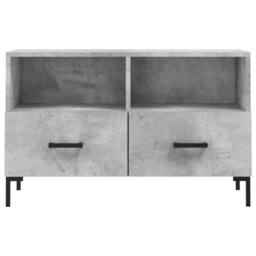 Berkfield Home TV Cabinet Concrete Grey 80x36x50 cm Engineered Wood - Size: 80 x 36 x 50 cm - thumbnail 5