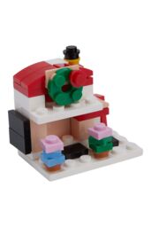 Living and Home 24 Pack Christmas Advent Calendar Building Set Christmas Santa Claus Train Bricks Toys, Gifts for Kids in Red - thumbnail 8