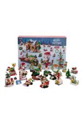 Living and Home 24 Pack Christmas Advent Calendar Building Set Christmas Santa Claus Train Bricks Toys, Gifts for Kids in Red - thumbnail 4