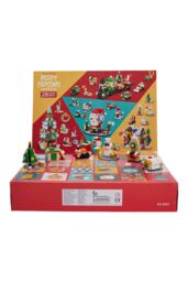 Living and Home 24 Pack Christmas Advent Calendar Building Set Christmas Santa Claus Train Bricks Toys, Gifts for Kids in Red - thumbnail 5