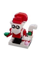 Living and Home 24 Pack Christmas Advent Calendar Building Set Christmas Santa Claus Train Bricks Toys, Gifts for Kids in Red - thumbnail 9