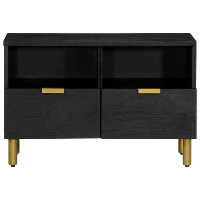 Berkfield Home TV Cabinet Black 70x33x46 cm Engineered Wood - Size: 70 x 33 x 46 cm - image 1