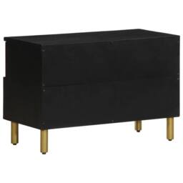 Berkfield Home TV Cabinet Black 70x33x46 cm Engineered Wood - Size: 70 x 33 x 46 cm - thumbnail 5