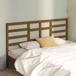 Berkfield Home Beautiful Bed Headboard Honey Brown 206x4x104 cm Solid Wood Pine - Size: 206 x 4 x 104 cm - thumbnail 2