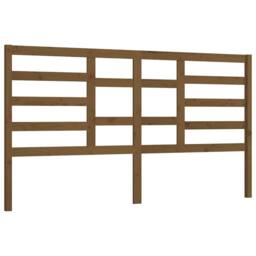 Berkfield Home Beautiful Bed Headboard Honey Brown 206x4x104 cm Solid Wood Pine - Size: 206 x 4 x 104 cm - thumbnail 3