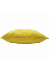 Paoletti Hortus Embroidered Bee Soft Velvet Pipe Trimmed Cushion in Yellow - Size: 50 cm x 50 cm - thumbnail 3