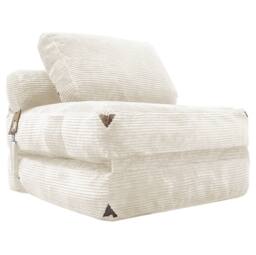 STILVORA Floor Sofa with Storage Pockets, White - thumbnail 4