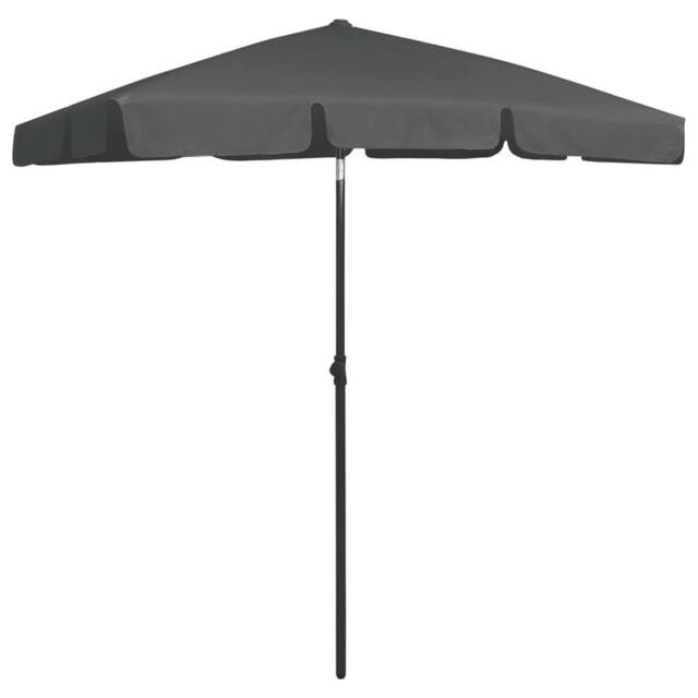 Berkfield Home Beach Umbrella Anthracite 180x120 cm in Dark Grey - image 1