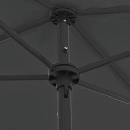 Berkfield Home Beach Umbrella Anthracite 180x120 cm in Dark Grey - thumbnail 7