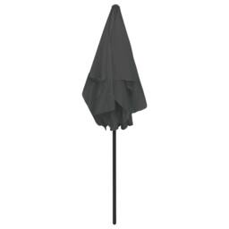 Berkfield Home Beach Umbrella Anthracite 180x120 cm in Dark Grey - thumbnail 5