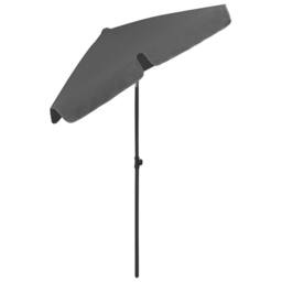 Berkfield Home Beach Umbrella Anthracite 180x120 cm in Dark Grey - thumbnail 4