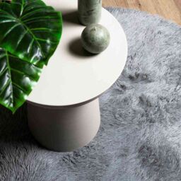 Berkfield Home Shaggy Rug High Pile NAVARRA Silver Grey 120x120 cm Polyester - Size: Medium - thumbnail 8