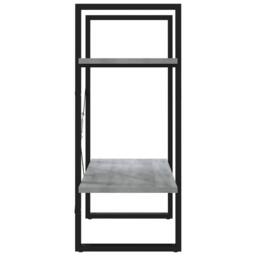 Berkfield Home Decorative 2-Tier Book Cabinet Grey Sonoma 60x30x70 cm Engineered Wood - Size: 60 x 30 x 70 cm - thumbnail 6