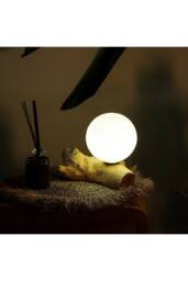 KDMD DriftGlow Cotton Luna Ivory Lamp - Natural Driftwood & Soft Light - thumbnail 6
