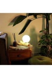 KDMD DriftGlow Cotton Luna Ivory Lamp - Natural Driftwood & Soft Light - thumbnail 5