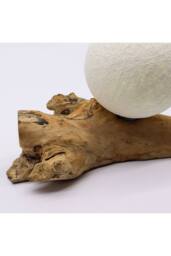 KDMD DriftGlow Cotton Luna Ivory Lamp - Natural Driftwood & Soft Light - thumbnail 2