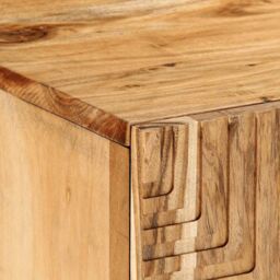 Berkfield Home TV Cabinet 105x33x46 cm Solid Wood Acacia in Brown - Size: 105 x 33 x 46 cm - thumbnail 7