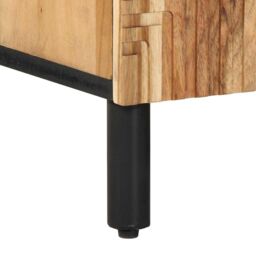 Berkfield Home TV Cabinet 105x33x46 cm Solid Wood Acacia in Brown - Size: 105 x 33 x 46 cm - thumbnail 9