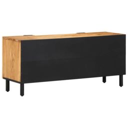 Berkfield Home TV Cabinet 105x33x46 cm Solid Wood Acacia in Brown - Size: 105 x 33 x 46 cm - thumbnail 5