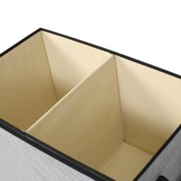 Xample Large Collapsible Storage Box Folding Jumbo Storage Chest Toys Kids Room Toy Box in Grey - thumbnail 5
