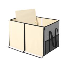 Xample Large Collapsible Storage Box Folding Jumbo Storage Chest Toys Kids Room Toy Box in Grey - thumbnail 4