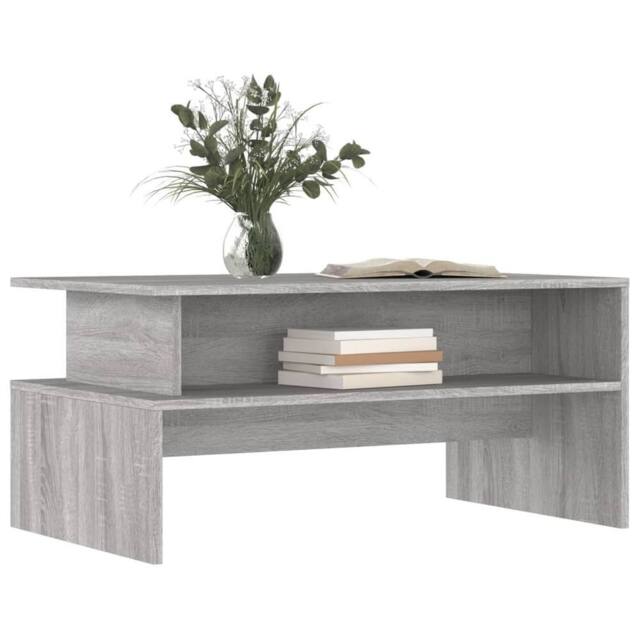 Berkfield Home Decorative Coffee Table Grey Sonoma 90x55x42.5 cm Engineered Wood - image 1